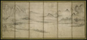 Landscape of the Four Seasons by Sōami