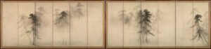 "Shōrin-zu byōbu" (The folding screen of Pine Trees) by Hasegawa Tōhaku