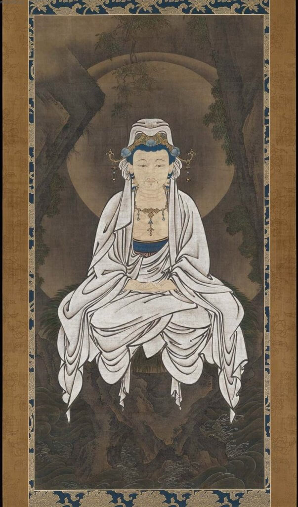 White-robed Kannon,_Bodhisattva of Compassion by Kanō Motonobu
