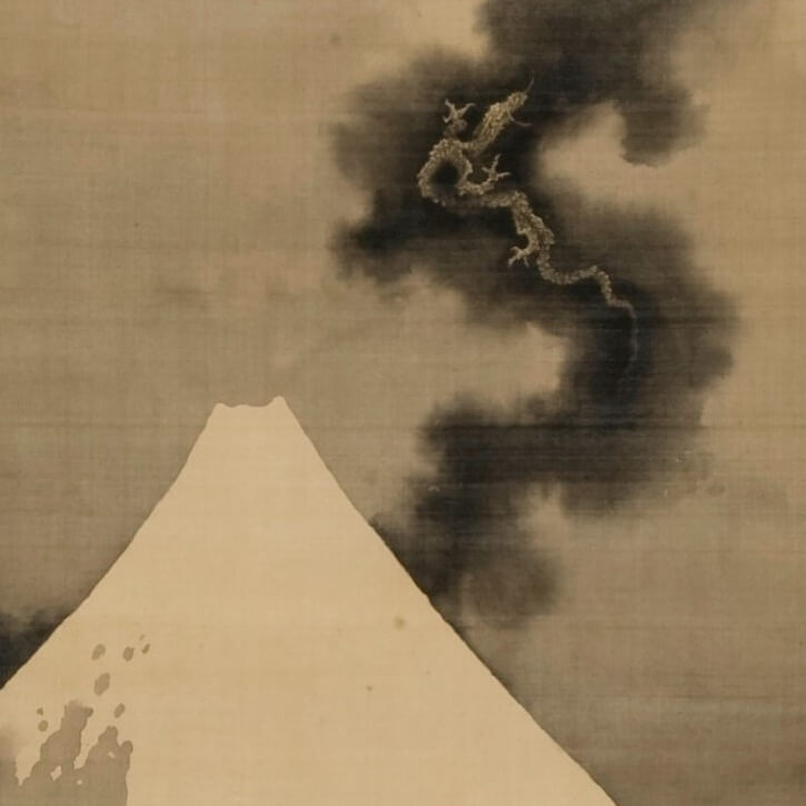 hokusai dragon of smoke