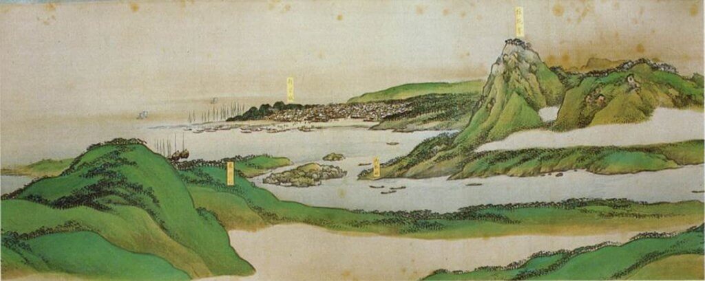 Kumano Shūkō Zukan (Boating on Kumano Painting)