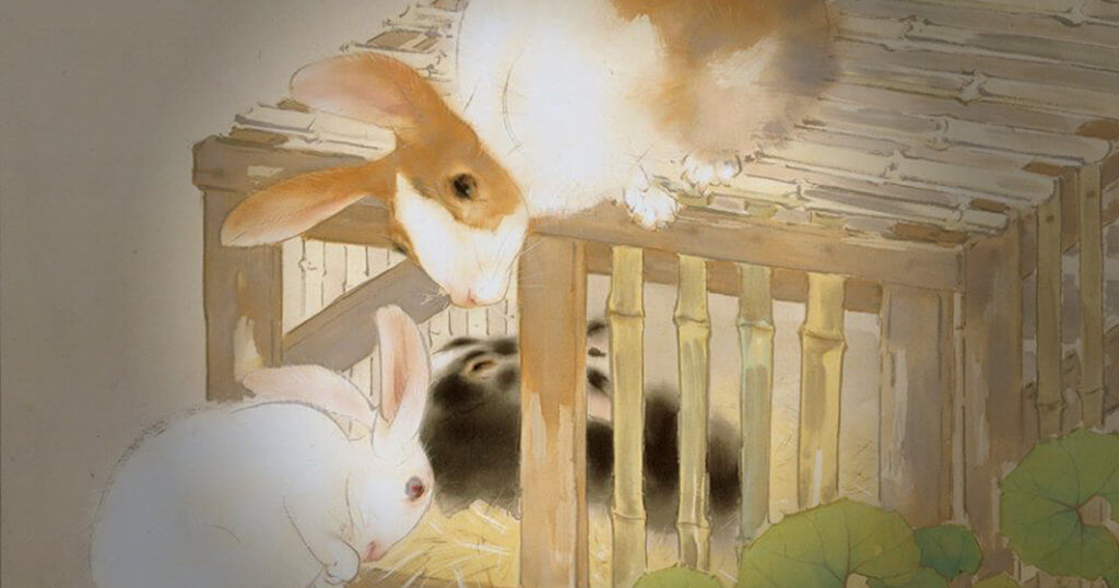 “Rabbit at Home”: Masterpiece of Takeuchi Seihō, One of the Great Painters in Kyoto, Painted at the Age of 75 Years Old