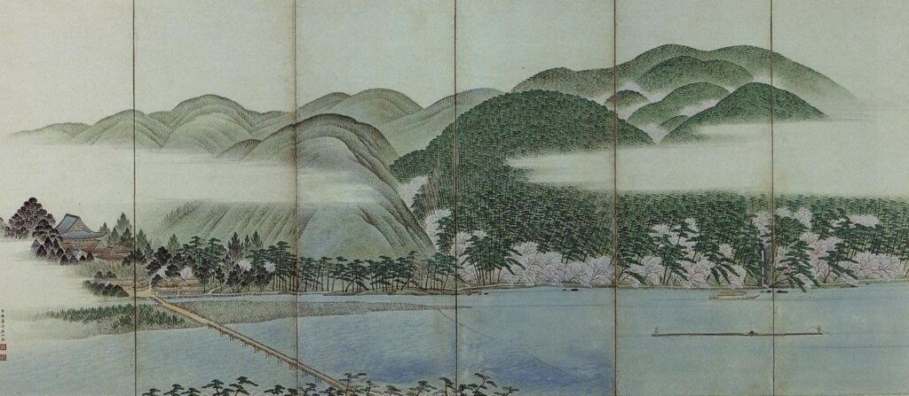 Folding Screen of Arashiyama Hara Zaichū
