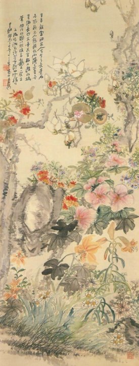 Flowers and Birds Paintings by Okuhara Seiko