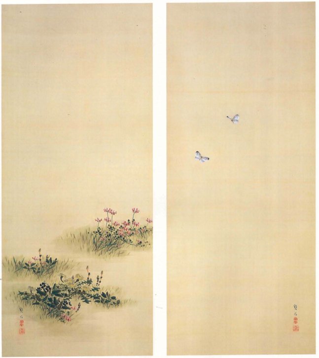 Butterflies in Spring Fields by Murase Sōseki