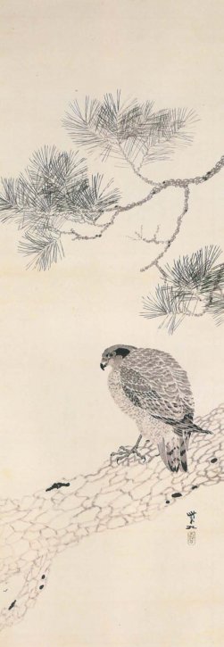 A Hawk by Imamura Shikō