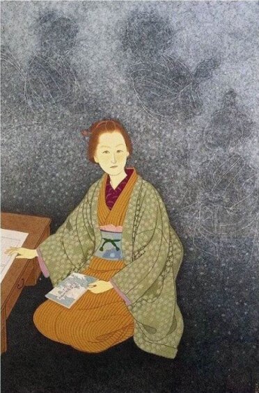 Deep in Thought (Higuchi Ichiyō) by Kitazawa Eigetsu