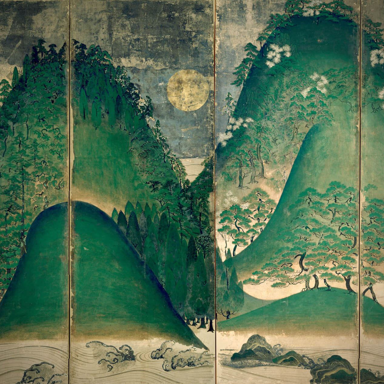 Jitsugetsu Shiki Sansui-zu Byobu” (Sun and Moon Four Seasons